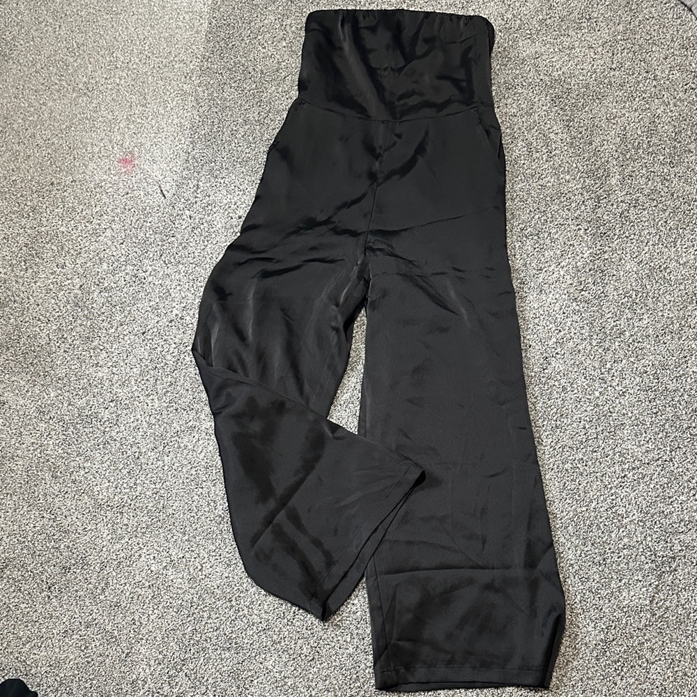 Express Black Satin Trousers